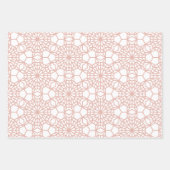 Dusty Pink Arabesque Geometric Pattern Inpakpapier Vel (Voorkant)