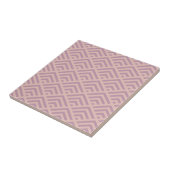 Dusty Pink Art Deco Diamond Pattern Tegeltje (Zijkant)