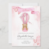 Dusty Pink Baby shower uitnodigingsbanner voor mei Kaart (Voorkant)