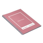 Dusty Pink Block Quote Classic Notebook Notitieboek (Rechterzijde)