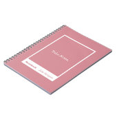 Dusty Pink Block Quote Classic Notebook Notitieboek (Linkerzijde)