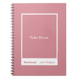 Dusty Pink Block Quote Classic Notebook Notitieboek