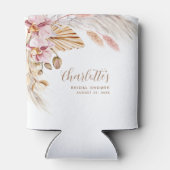 Dusty Pink Boho Pampas Grass | VRIJGEZELLENFEEST Blikjeskoeler (Achterkant)