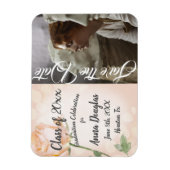 Dusty Pink  Boho Roos Aankondiging Magneet (Verticaal)