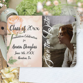 Dusty Pink  Boho Roos Aankondiging Magneet