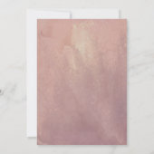 Dusty Pink Bourgondië Floral Navy Blue Vrijgezelle Kaart (Achterkant)