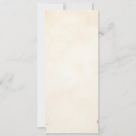 Dusty Pink Butterfly Enchanted Forest Scroll Baby Kaart (Achterkant)