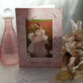 Dusty Pink Butterfly Quinceanera Invite Kaart