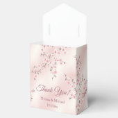 Dusty Pink Cherry Blossom Custom Chinees Bruiloft Bedankdoosjes (Geopend)