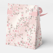 Dusty Pink Cherry Blossom Custom Chinees Bruiloft Bedankdoosjes (Achterkant)