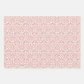 Dusty Pink Classic  naadloos Damask Patroon Inpakpapier Vel (Voorkant 2)