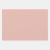Dusty Pink Classic  naadloos Damask Patroon Inpakpapier Vel (Voorkant 3)
