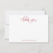 Dusty Pink Cloud Thema Meisje Baby shower Bedankkaart (Voorkant)