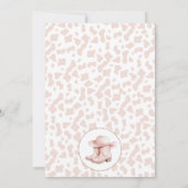 Dusty Pink Cowgirl Boots Eerste Rodeo 1e Verjaarda Kaart (Achterkant)