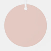 Dusty Pink Cross Girl Baptism Ceramic Ornament (Achterkant)