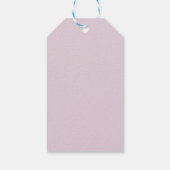 dusty pink Custom Victorian Scroll Frame – wedding Cadeaulabel (Achterkant)