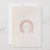 Dusty Pink Daisies Save Date Art Nouveau Mucha Kaart (Achterkant)