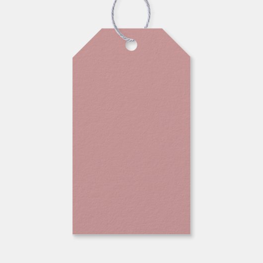 Dusty Pink de avond voor de bruiloft Cadeaulabel (Achterkant)