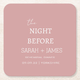 Dusty Pink de avond voor de repetitie Kartonnen Onderzetters