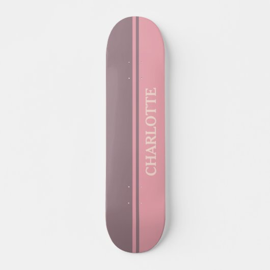 Dusty Pink & Dusty Paars Persoonlijk Skateboard (Voorkant)