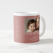 Dusty Pink eerste Moederdag foto Grote Koffiekop (Voorkant rechts)