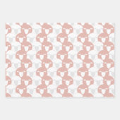 Dusty Pink Eid Adha Mubarak Kaaba Schaap Patroon Inpakpapier Vel (Voorkant 3)