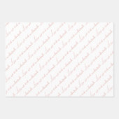 Dusty Pink Eid Mubarak Bilingual Inpakpapier Vel (Voorkant)