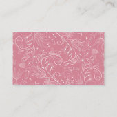 Dusty Pink Elegant Floral Wedding Registry Informatiekaartje (Achterkant)