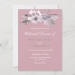 Dusty Pink Elegant Floral Wedding Rehearsal Dinner Kaart<br><div class="desc">Dusty Pink Elegant Floral Wedding Rehearsal Dinner Matching collectie in Niche and Nest store. Ontwerp met dank aan: https://www.etsy.com/shop/SmallHouseBigPony</div>