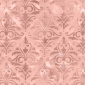 Dusty Pink Elegant Victoriaans Damask Cadeaupapier