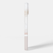 Dusty Pink en Gold Marble Monogram Case-Mate iPhone Case (Achterkant / Rechts)