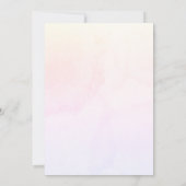 Dusty Pink Enchanted Garden bruiloft uitnodiging (Achterkant)