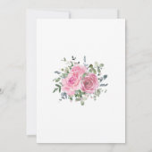 Dusty Pink Eucalyptus Botanical Wedding Save The Date (Achterkant)