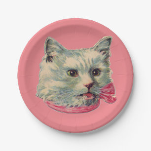 Dusty Pink Fancy Cat Paper Bord