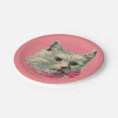 Dusty Pink  Fancy Cat Paper Bord (Gekanteld)