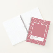 Dusty Pink Floral Aesthetic Notebook Notitieboek (Binnen)