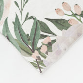 Dusty Pink Floral Best Mam Ever Moederdag Fleece Deken (Hoek)