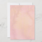 Dusty Pink Floral Botanical Elegant Verjaardag Inv Kaart (Achterkant)