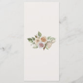 Dusty Pink Floral Botanical Wedding Menu (Achterkant)
