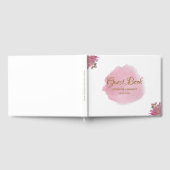 Dusty Pink Floral Elegant Wedding Gastenboek (Volledig)