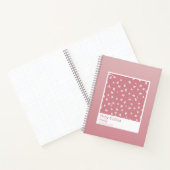 Dusty Pink Floral Gradient Spiral Notebook Notitieboek (Binnen)