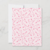 Dusty Pink Floral Kraft Bridesmaids Luncheon Kaart (Achterkant)