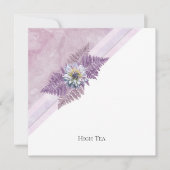 Dusty Pink Floral & Marble High Tea Vrijgezellenfe Kaart (Voorkant)