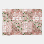 Dusty Pink Floral Patchwork Roos Kitchen Towel Theedoek (Horizontaal)