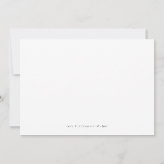 Dusty Pink Floral Waterverf Dank u wel Bedankkaart (Achterkant)