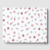 Dusty Pink Floral Wedding Gastenboek (Achterkant)