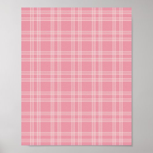 Dusty Pink Gingham 02 Poster (Voorkant)