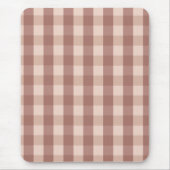 Dusty Pink Gingham geruit Muismat (Voorkant)