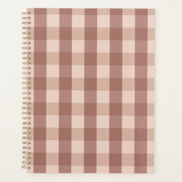 Dusty Pink Gingham geruit Planner