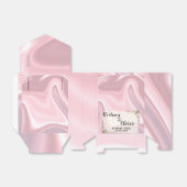Dusty Pink Iridescent Holographic Silk weeding    Bedankdoosjes (Uitgevouwen)